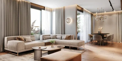 Custom living room curtains